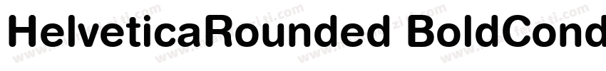 HelveticaRounded BoldCondensed字体转换